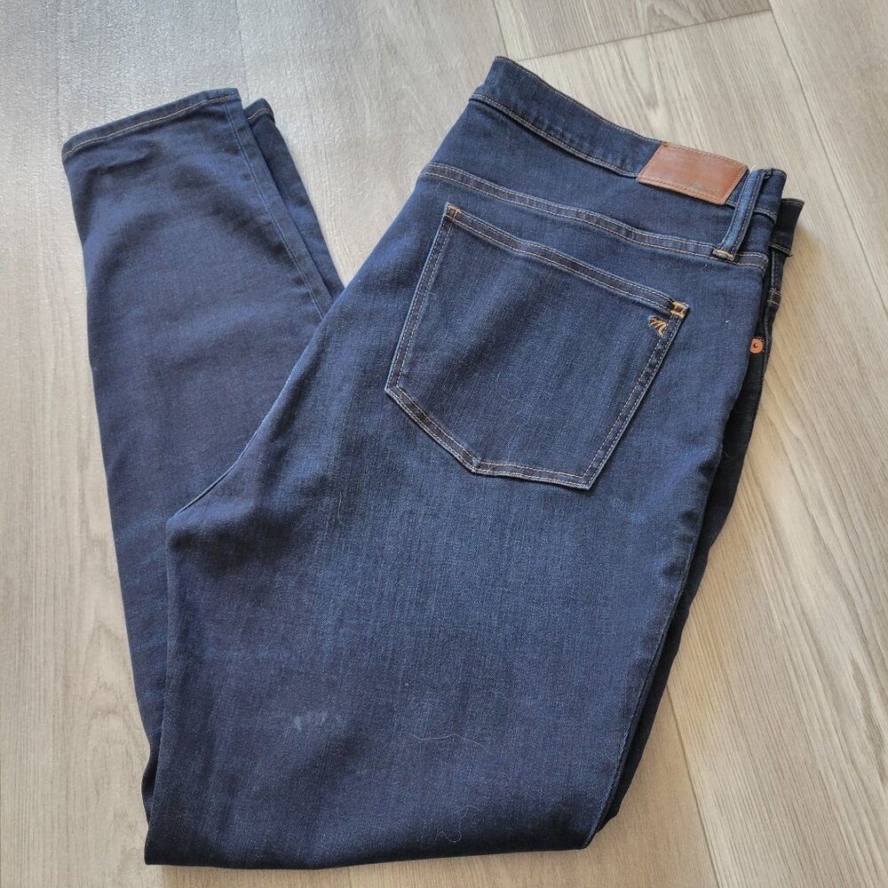 Madewell 9 High-Rise Skinny Jeans Size 34 Dark Wash Denim